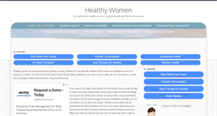 Desktop Screenshot of healthy-women.org