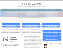 Tablet Screenshot of healthy-women.org